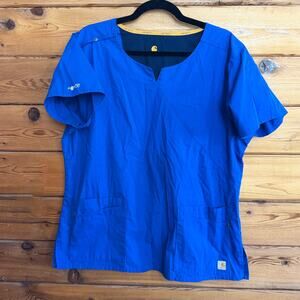 Carhartt Women's Force Cross-Flex V-Neck Scrub Top Large